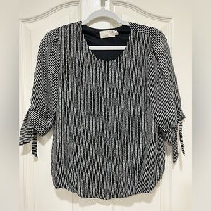 Black & White Patterned Blouse